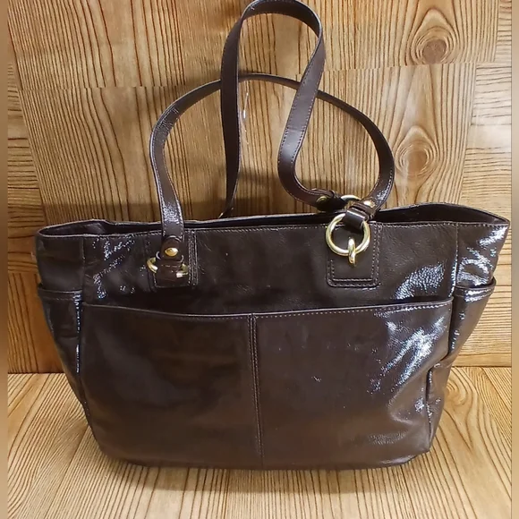 Coach Brown Leather Tote Bag - Picture 2 of 12